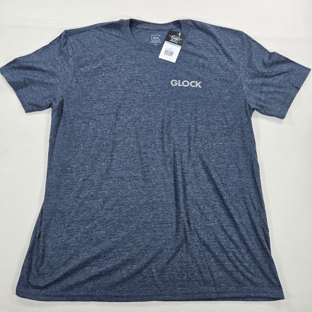 NWT Glock Perfection Pistol Flag Short Sleeve Shirt in Navy Men's‎ Size XL